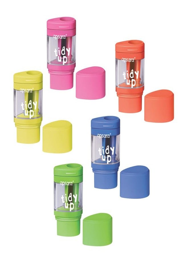 Apsara Tidy Up Sharpner with Eraser | Perfect Combination of Stationary | Pack of 20 - Image 1